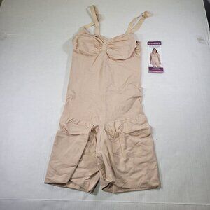 CurvEEZ Gloss Nude Comfort Evolution Full Body Shaper Size 2XL